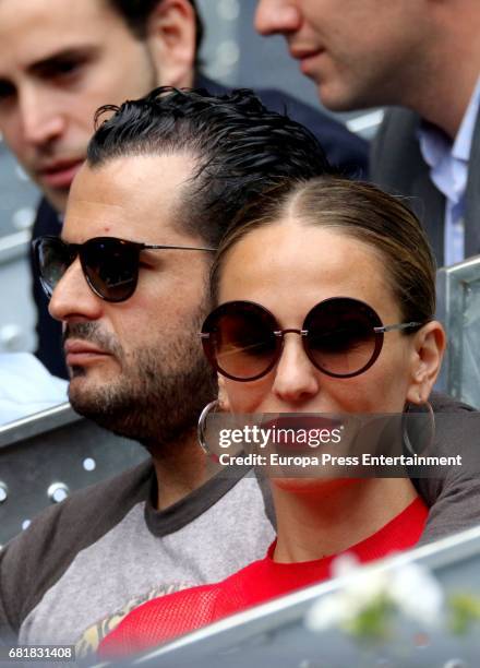 Emiliano Suarez and Carola Baleztena attend Mutua Madrid Open tennis at La Caja Magica on May 10, 2017 in Madrid, Spain.