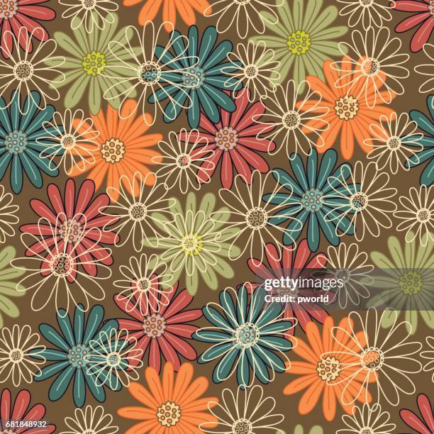 floral seamless pattern . - flirting stock illustrations