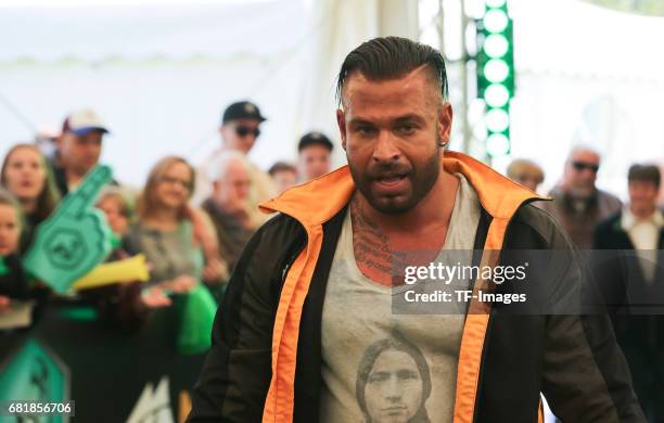 Tim Wiese attend the 'Duell der Maschinen' at Gut Schiff on May 10, 2017 in Bergisch Gladbach, Germany.