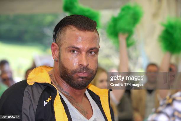 Tim Wiese attend the 'Duell der Maschinen' at Gut Schiff on May 10, 2017 in Bergisch Gladbach, Germany.