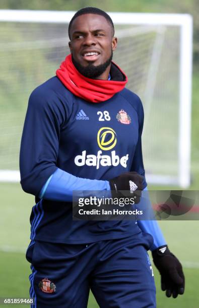 Victor Anichebe during a SAFC training session at The Academy of Light on May 11, 2017 in Sunderland, England.