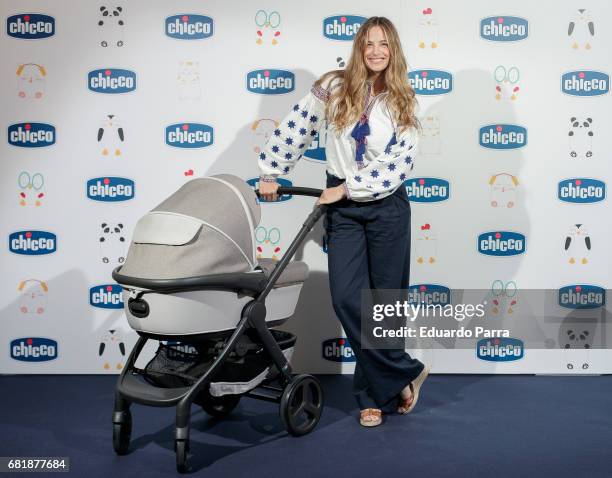 Model Martina Klein attends the 'Chicco' photocall at The Little Showroom on May 11, 2017 in Madrid, Spain.