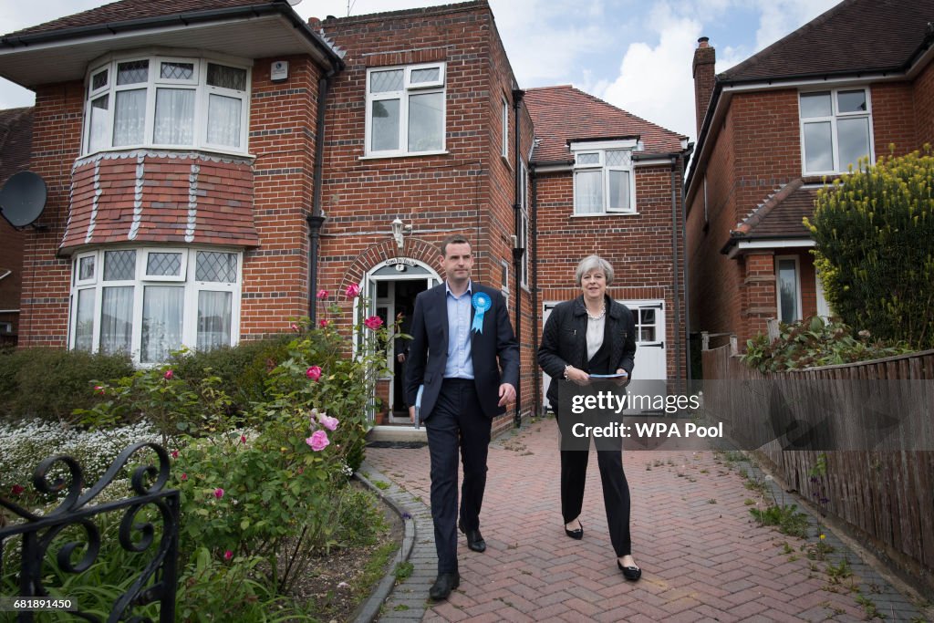 Theresa May Visits Southampton On The Campaign Trail