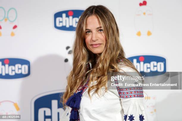 Model Martina Klein attends the 'Chicco' photocall at The Little Showroom on May 11, 2017 in Madrid, Spain.