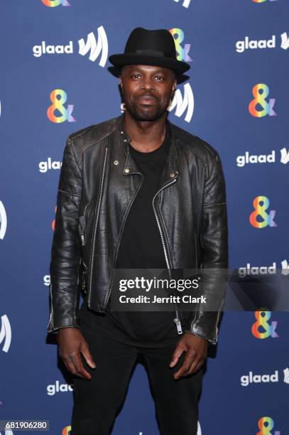 Actor Chris Obi attends STARZ's Presents A Special Screening Of "American Gods" In Partnership With GLAAD at The Paley Center for Media on May 10,...