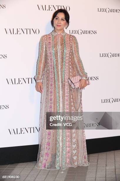 Actress Carina Lau attends the opening ceremony of Valentino flagship store on May 11, 2017 in Hong Kong, China.