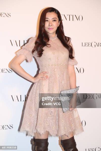 Model Lynn Dai-Lin Hung attends the opening ceremony of Valentino flagship store on May 11, 2017 in Hong Kong, China.