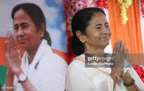Mamata Banerjee chief minister of West Bengal at 2561 BUDDHA JAYANTI Festival at kolkata on May 11 India.