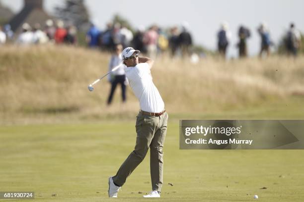 Adam Scott in action during Thursday play at Royal Liverpool GC. Hoylake, England 7/17/2014 CREDIT: Angus Murray