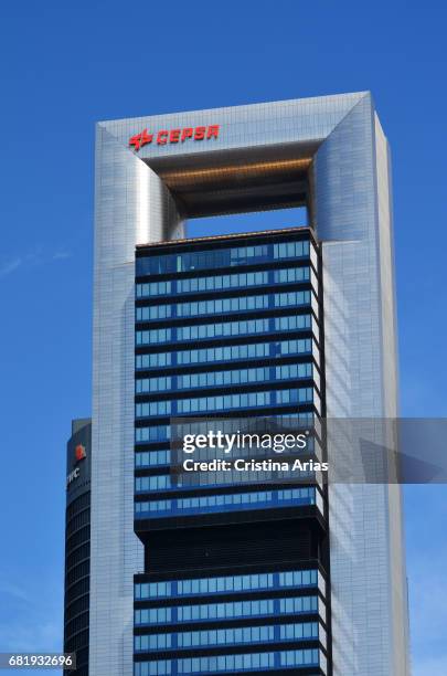 Cepsa Tower, the headquarter of Cepsa oil company is a skyscraper designed by architect Norman Foster and located in the Cuatro Torres Business Area...