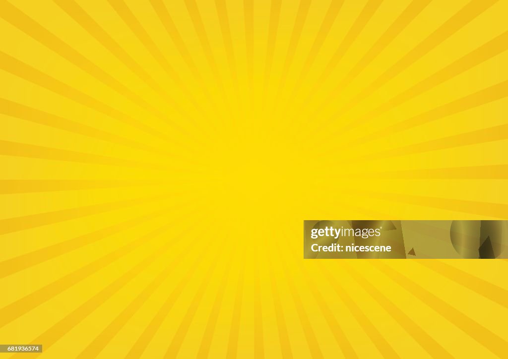 Sun Rays Vector Yellow Sun Rays Vector Background