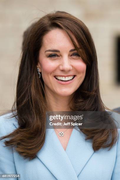 Catherine, Duchess of Cambridge during a one day visit to Luxembourg at Drai Eechelen Museum on May 11, 2017 in Luxembourg, Luxembourg.