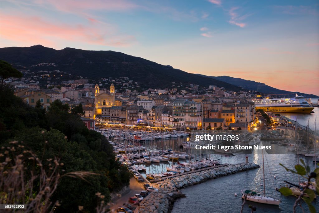 Cityscape of Bastia, Corsica