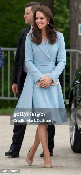 Catherine, Duchess of Cambridge visits Drai Eechelen Museum during a one day visit to Luxembourg on May 11, 2017 in Luxembourg, Luxembourg.