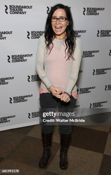 Janeane Garofalo attends the cast photo call for the Roundabout Theatre Company's production of 'Marvin's Room' at American Airlines Theatre on May...