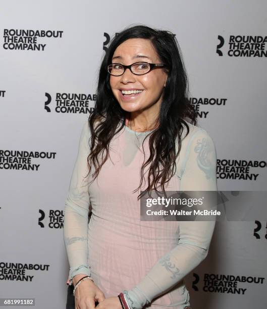 Janeane Garofalo attends the cast photo call for the Roundabout Theatre Company's production of 'Marvin's Room' at American Airlines Theatre on May...