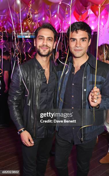 Luke Pasqualino and Sean Teale attend the launch of The Curtain in Shoreditch on May 11, 2017 in London, England.