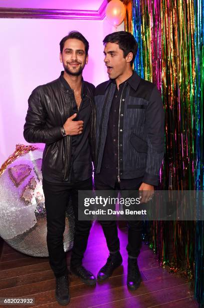 Luke Pasqualino and Sean Teale attend the launch of The Curtain in Shoreditch on May 11, 2017 in London, England.