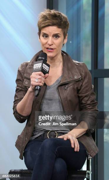 Actress Jenn Colella attend Build to discuss "Come From Away" at Build Studio on May 11, 2017 in New York City.