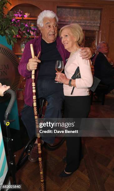 Antonio Carluccio an d Mary Berry at the fifth annual Fortnum & Mason Food and Drink Awards on May 11, 2017 in London, England.