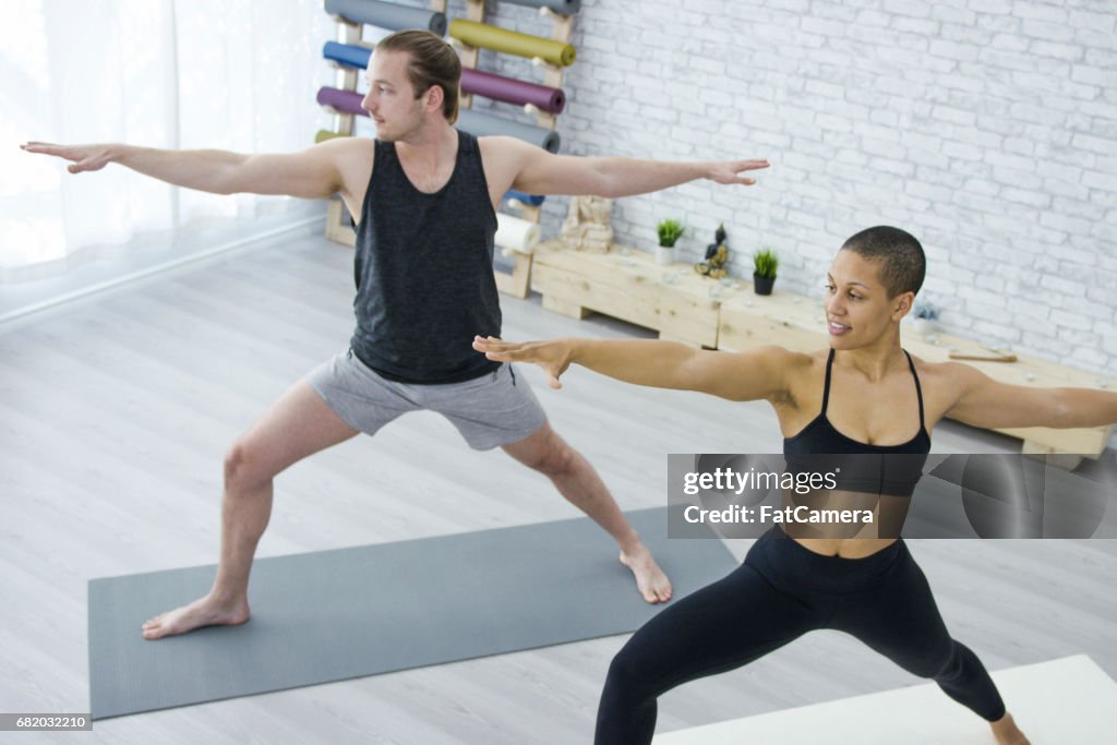 Holding Warrior Pose Together