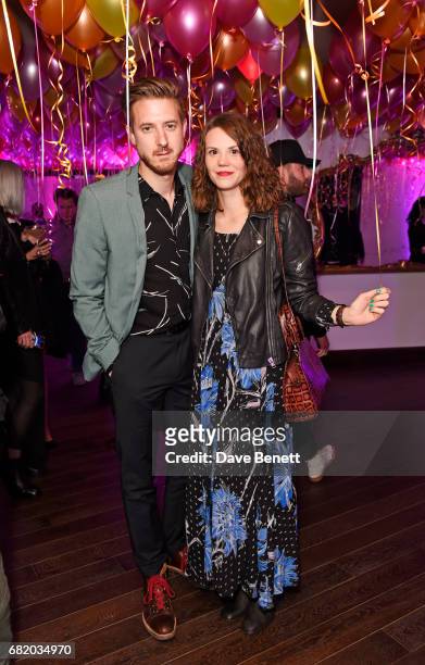 Arthur Darvill and Ines De Clercq attend the launch of The Curtain in Shoreditch on May 11, 2017 in London, England.