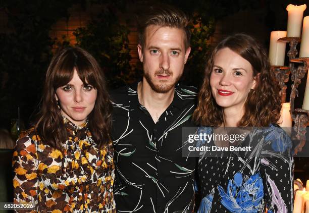 Ophelia Lovibond, Arthur Darvill and Ines De Clercq attend the launch of The Curtain in Shoreditch on May 11, 2017 in London, England.