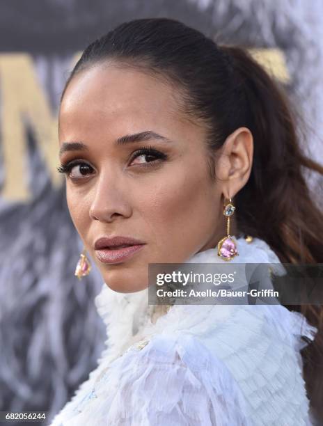 Actress Dania Ramirez arrives at the premiere of Warner Bros. Pictures' 'King Arthur: Legend of the Sword' at TCL Chinese Theatre on May 8, 2017 in...