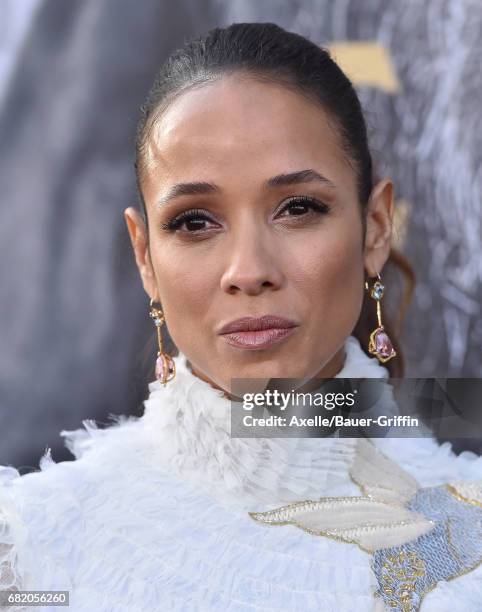 Actress Dania Ramirez arrives at the premiere of Warner Bros. Pictures' 'King Arthur: Legend of the Sword' at TCL Chinese Theatre on May 8, 2017 in...