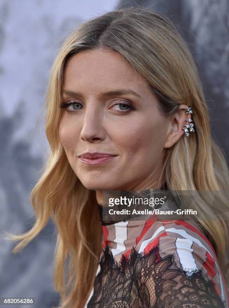 Actress Annabelle Wallis arrives at the premiere of Warner Bros. Pictures' 'King Arthur: Legend of the Sword' at TCL Chinese Theatre on May 8, 2017...