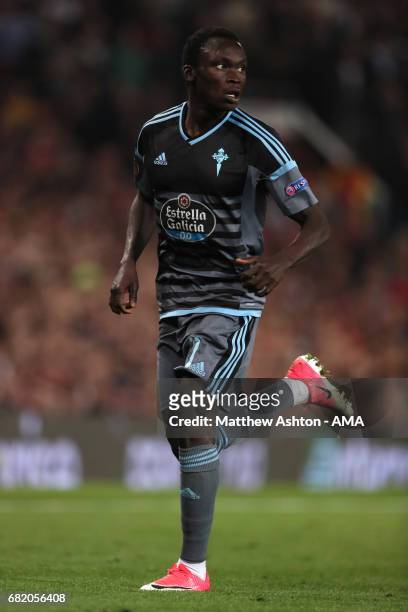 Pione Sisto of Celta Vigo in action during the UEFA Europa League, semi final second leg match, between Manchester United and Celta Vigo at Old...