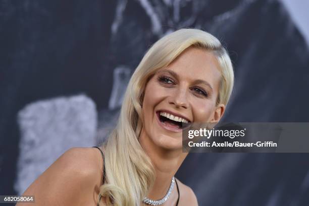 Actress Poppy Delevingne arrives at the premiere of Warner Bros. Pictures' 'King Arthur: Legend of the Sword' at TCL Chinese Theatre on May 8, 2017...