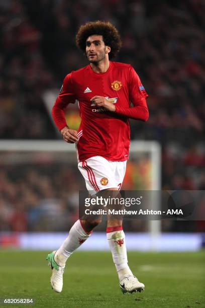 Marouane Fellaini of Manchester United in action during the UEFA Europa League, semi final second leg match, between Manchester United and Celta Vigo...