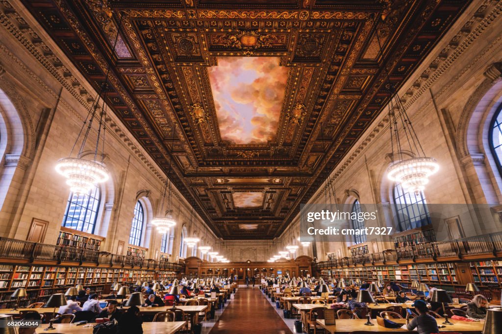 Nyc Library Roo The Rose Reading Room New York Public Library High-Res Stock Photo ...