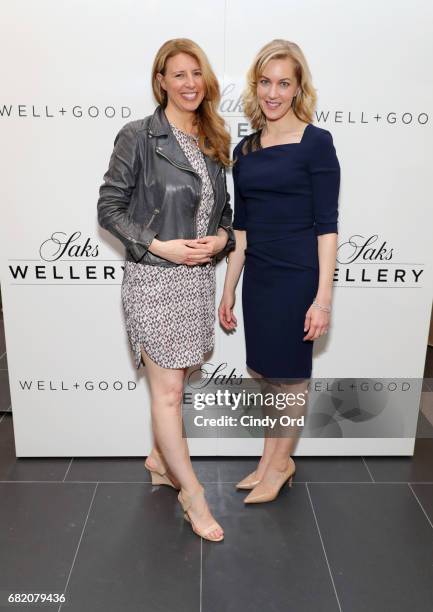 Co-founders of Well+Good, Melisse Gelula and Alexia Brue attend as Saks Fifth Avenue and Well+Good celebrate the Saks Wellery at Saks Fifth Avenue on...