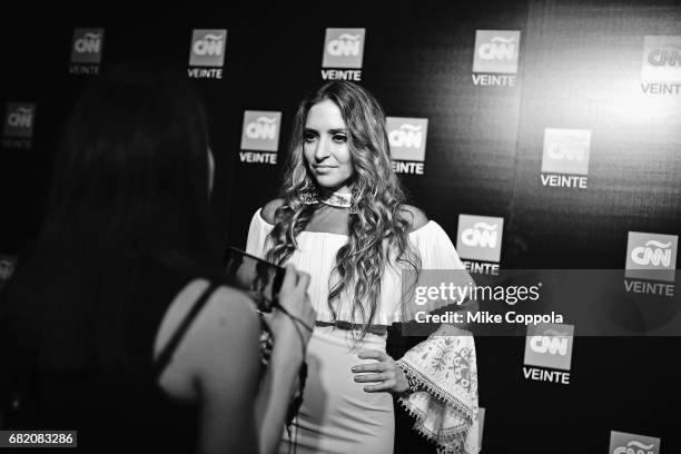 Singer Mirella Cesa attends the 2017 CNNE Upfront on May 11, 2017 in New York City. 27008_001