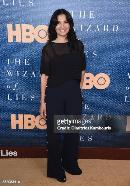 Kathrine Narducci attends the "The Wizard Of Lies" New York Premiere at The Museum of Modern Art on May 11, 2017 in New York City.