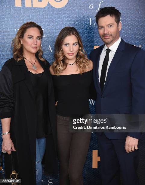 Jill Goodacre, Sarah Kate Connick and Harry Connick Jr. Attend the "The Wizard Of Lies" New York Premiere at The Museum of Modern Art on May 11, 2017...