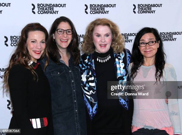 Lili Taylor, Anne Kauffman, Celia Weston and Janeane Garofalo attend the "Marvin's Room" Broadway Cast Photocall on May 11, 2017 in New York City.