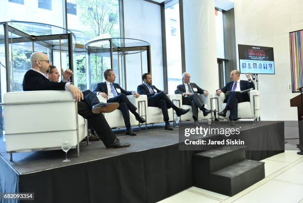 Larry A. Charlip,Tommy Craig, David Falk, Winston Fisher, Dan Rashin and Michael Zetlin attend Commercial Observer's Midtown Means Business at 75...