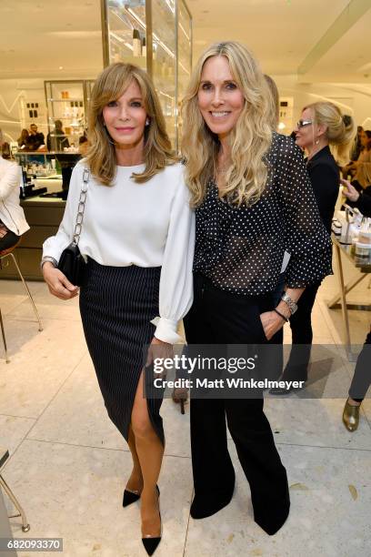 Actor Jaclyn Smith and host Alana Stewart attend Barneys New York Celebration of the Farrah Fawcett Foundation at Barneys New York Beverly Hills on...