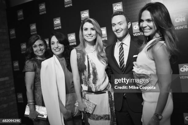 Dr. Marisa Azaret, Alejandra Oraa, Elizabeth Perez, Samuel Burke, and Mariela Encarnacion attend the 2017 CNNE Upfront on May 11, 2017 in New York...