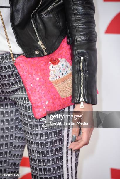 Melissa Khalaj, bag detail, during the premiere of the television show 'This Is Us - Das ist Leben' at Zoo Palast on May 11, 2017 in Berlin, Germany.