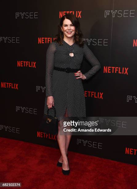 Actress Lauren Graham arrives at the Netflix "Gilmore Girls: A Year In The Life" For Your Consideration Event at the Netflix FYSee Space on May 11,...