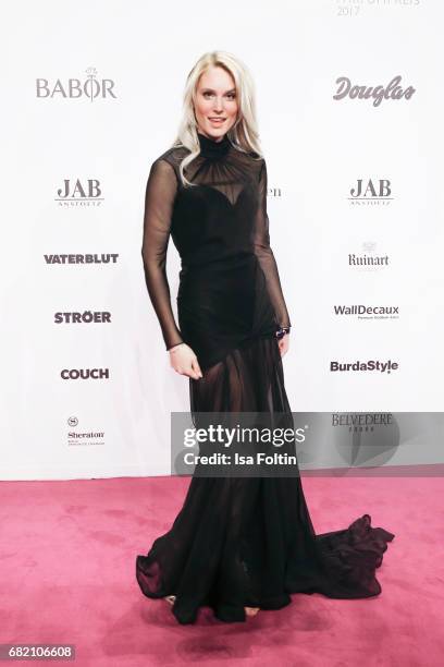 Model Kim Hnizdo attends the Duftstars at Kraftwerk Mitte on May 11, 2017 in Berlin, Germany.