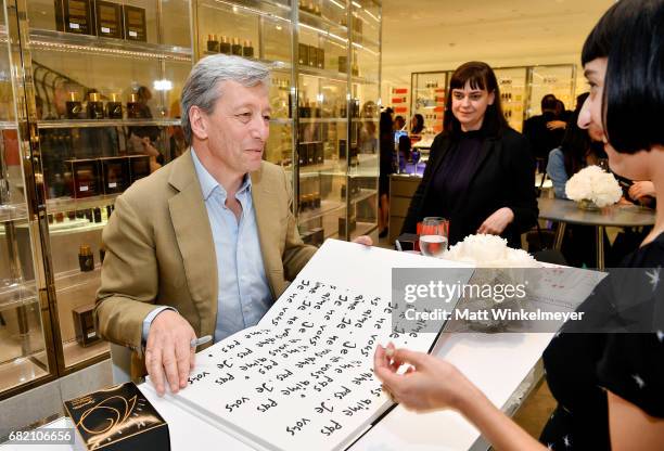 Perfumer Frederic Malle attends Barneys New York Celebration of the Farrah Fawcett Foundation at Barneys New York Beverly Hills on May 11, 2017 in...