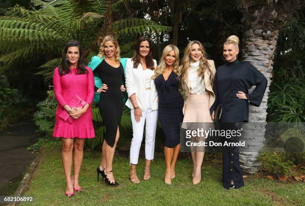 Nicole O'Neill, AthenaX Levendi,Krissy Marsh, Melissa Tkautz, Matty Samaei and Victoria Rees pose during a photo call for the Real Housewives of...