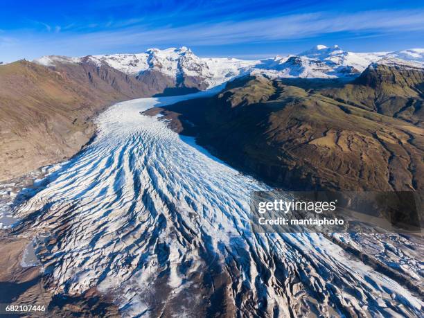 glacier de l'islande - vatnajokull photos et images de collection