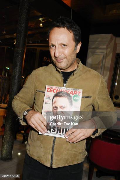 Presenter Arthur aka Jacques Essebag attends the Technikart Magazine Cocktail for Technikart May Issue at Maison Albar s on May 11, 2017 in Paris,...