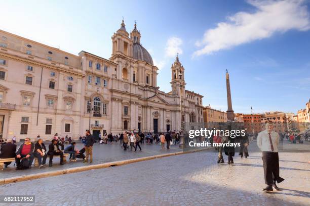 rome, piazza navona - cattolicesimo stock pictures, royalty-free photos & images